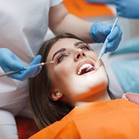 A patient at the dentist for root canal therapy in Carlisle, PA