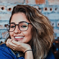 Young woman with an attractive smile