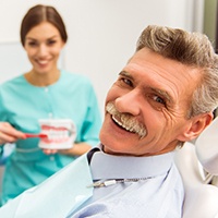  patient smiling about cost of dentures in Carlisle