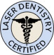 Laser dentistry certified badge