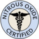 Nitrous oxide certified badge