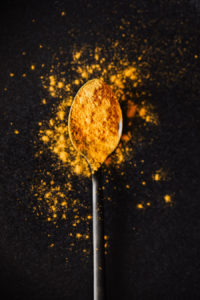 Spoon of turmeric