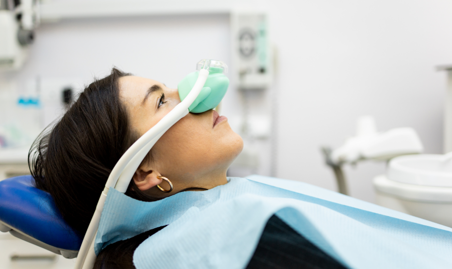 Patient undergoing dental sedation